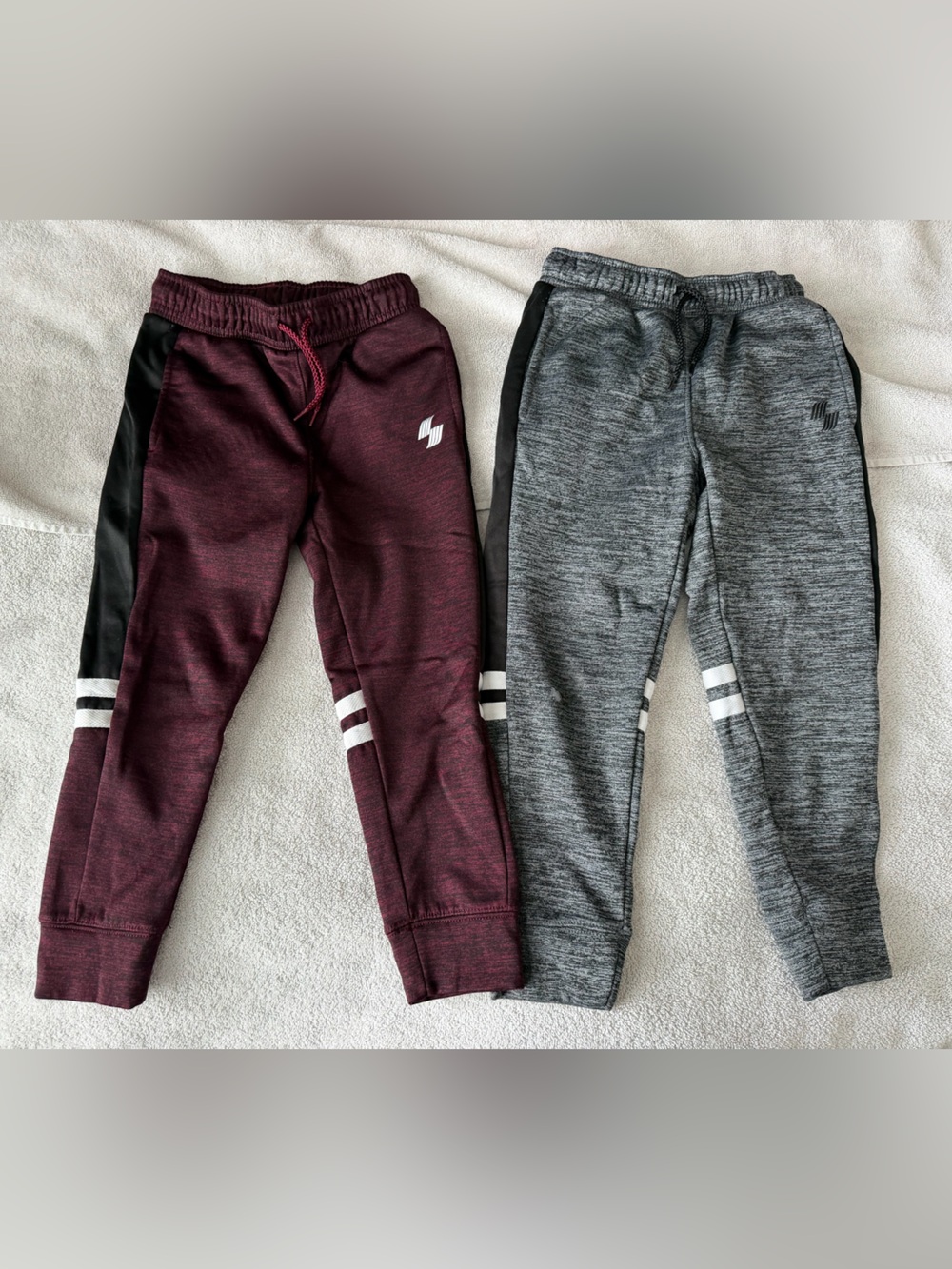 The Children's Place Maroon and Gray Jogger Pants - 2 Pack